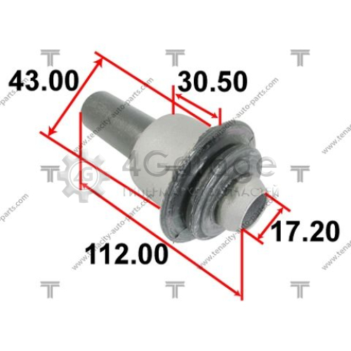 TENACITY AAMNI1068 Втулка балка моста