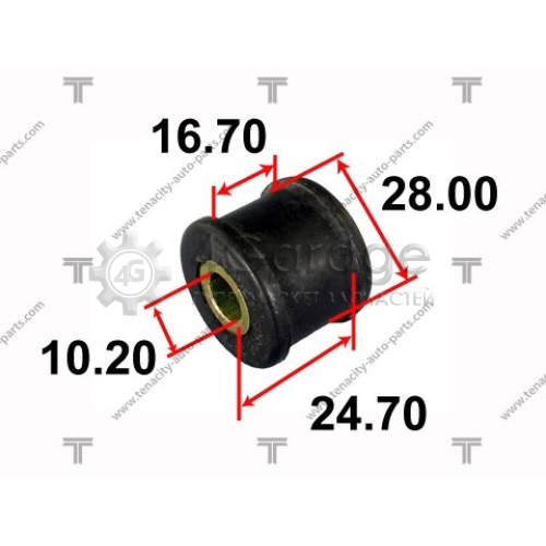 TENACITY AAMTO1054 Втулка стабилизатор