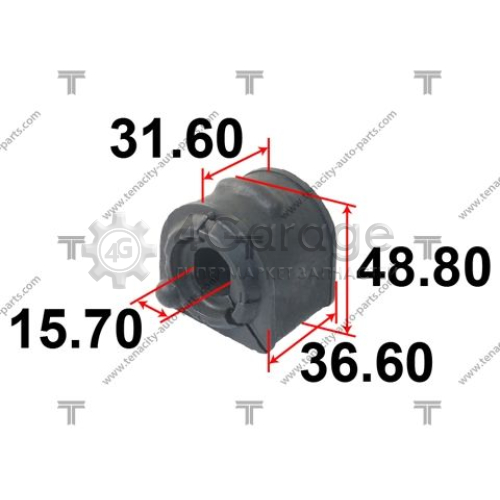 TENACITY ASBMA1017 Опора стабилизатор