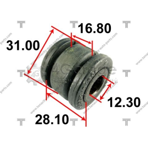 TENACITY AAMTO1045 Втулка вал сошки рулевого управления