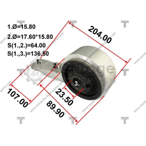 TENACITY AAMNI1032 Подвеска рычаг независимой подвески колеса