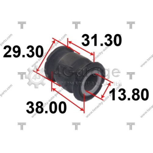 TENACITY ASTMA1001 Втулка вал рулевого колеса