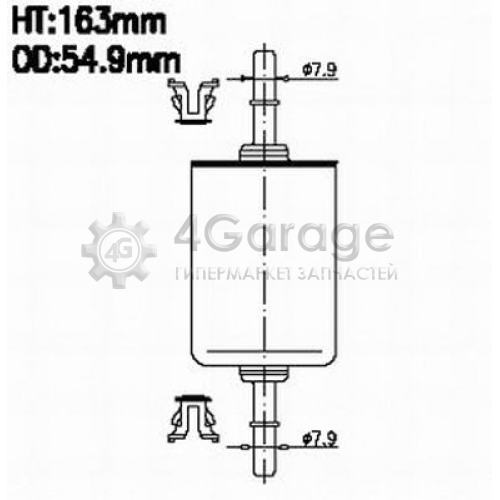 JS ASAKASHI FS618J Топливный фильтр