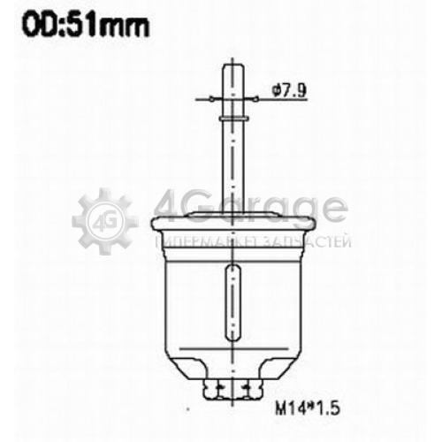 JS ASAKASHI FS3207 Топливный фильтр в Красноярске