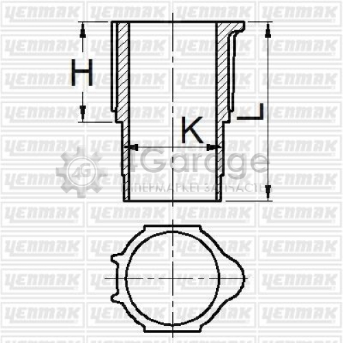 YENMAK 5195907000 Гильза цилиндра