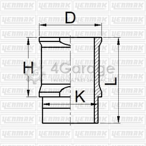 YENMAK 5105872000 Гильза цилиндра