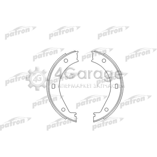 PATRON PSP272 Комплект тормозных колодок стояночная тормозная система в Красноярске
