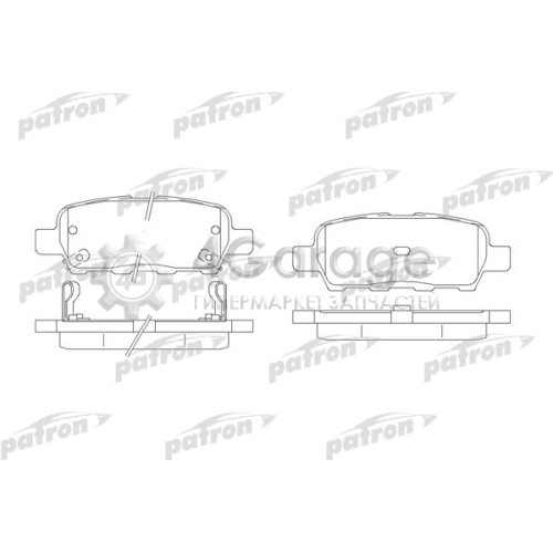 PATRON PBP1693 Комплект тормозных колодок дисковый тормоз