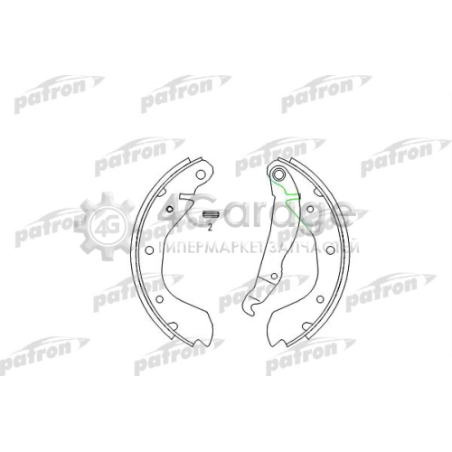 Комплект тормозных колодок PATRON PSP198 в Ростове-на-Дону