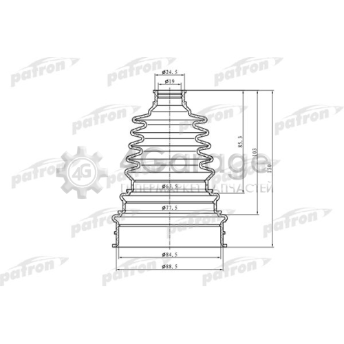 PATRON PDC0001 Пыльник ШРУСа