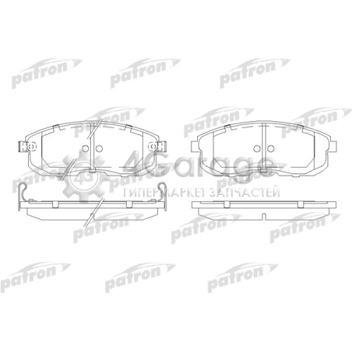 PATRON PBP691 Комплект тормозных колодок дисковый тормоз