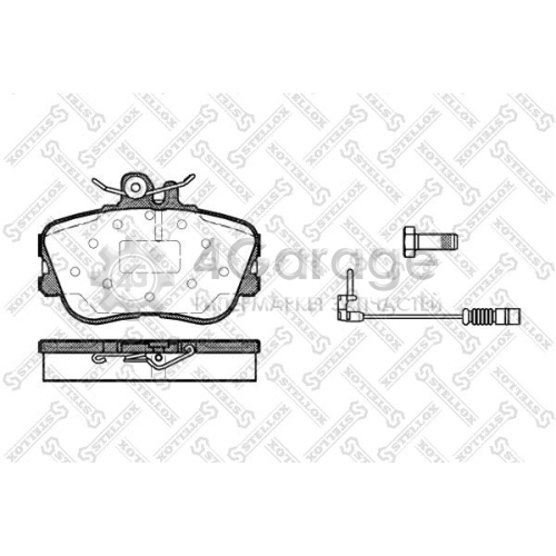 STELLOX 456002BSX Комплект тормозных колодок дисковый тормоз