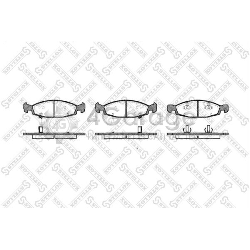 STELLOX 747002BSX Комплект тормозных колодок дисковый тормоз