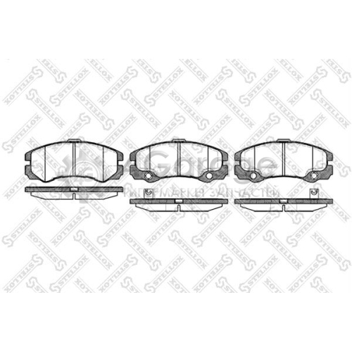 STELLOX 436032SX Комплект тормозных колодок дисковый тормоз