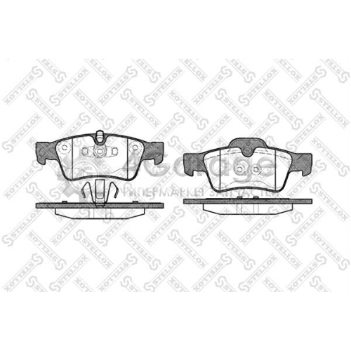 STELLOX 002017SX Комплект тормозных колодок дисковый тормоз