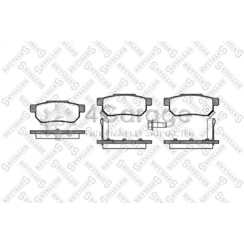 STELLOX 244002SX Комплект тормозных колодок дисковый тормоз