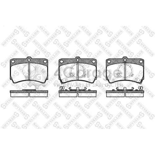 STELLOX 223002SX Комплект тормозных колодок дисковый тормоз