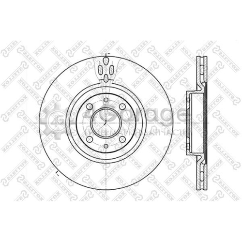 STELLOX 60209923VSX Тормозной диск