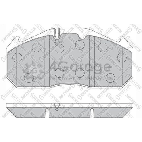 STELLOX 8501405SX Комплект тормозных колодок дисковый тормоз