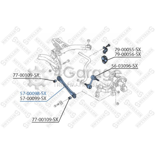 STELLOX 5700098SX Рычаг независимой подвески колеса подвеска колеса