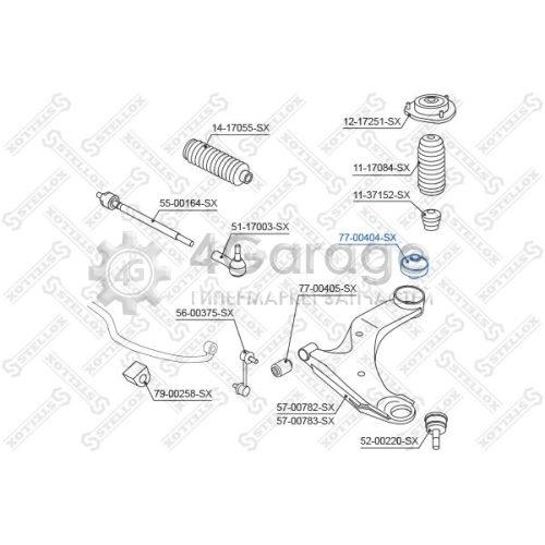 STELLOX 7700404SX Подвеска рычаг независимой подвески колеса