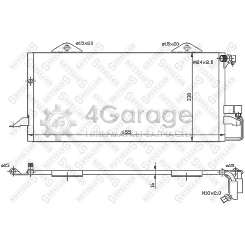 STELLOX 1045300SX Конденсатор кондиционер