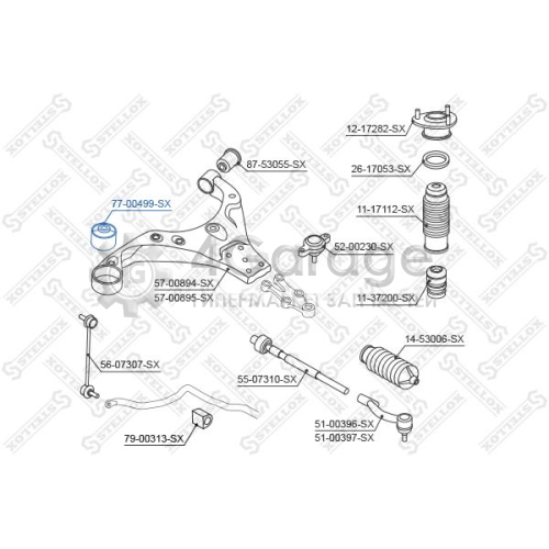 STELLOX 7700499SX Подвеска рычаг независимой подвески колеса