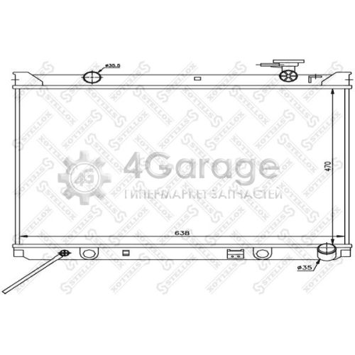 STELLOX 1026504SX Радиатор охлаждение двигателя