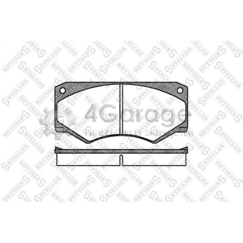 STELLOX 058000BSX Комплект тормозных колодок дисковый тормоз