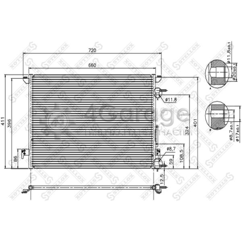 STELLOX 1045031SX Конденсатор кондиционер