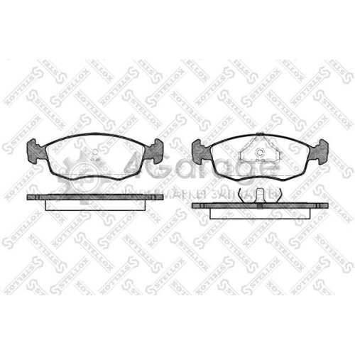 STELLOX 183000SX Комплект тормозных колодок дисковый тормоз