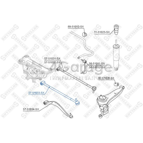 STELLOX 5751033SX Рычаг независимой подвески колеса подвеска колеса