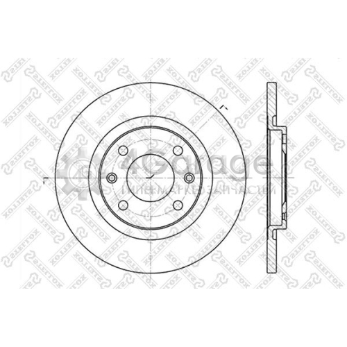 STELLOX 60201925SX Тормозной диск