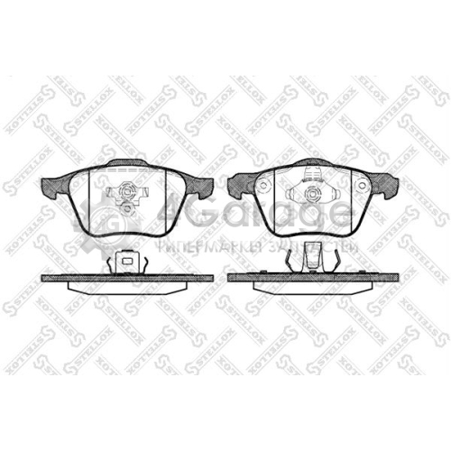 STELLOX 1081000SX Комплект тормозных колодок дисковый тормоз