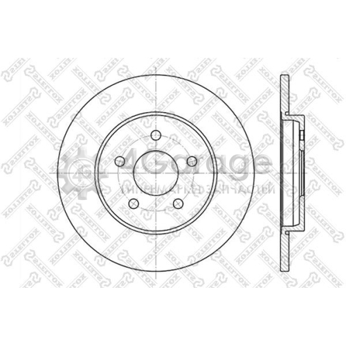 STELLOX 60202551SX Тормозной диск