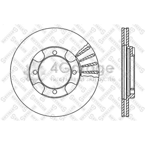 STELLOX 60203011VSX Тормозной диск