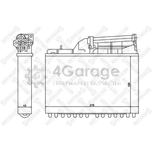 STELLOX 1035041SX Теплообменник отопление салона