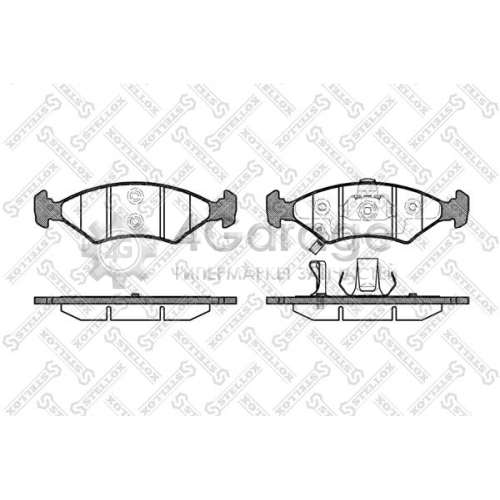 STELLOX 513022BSX Комплект тормозных колодок дисковый тормоз