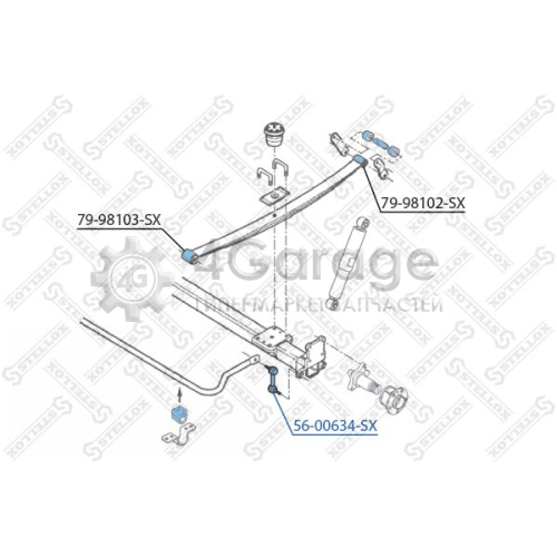 STELLOX 5600634SX Тяга / стойка стабилизатор