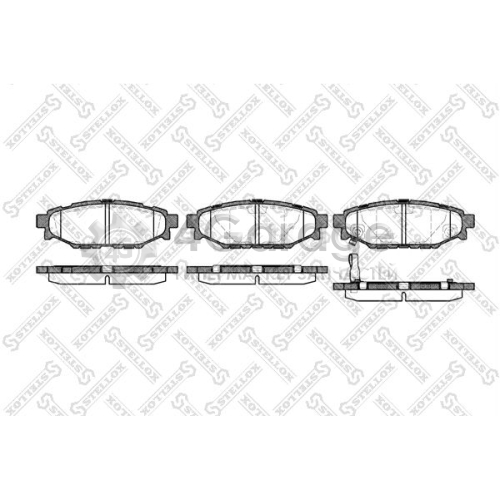 STELLOX 1147001SX Комплект тормозных колодок дисковый тормоз