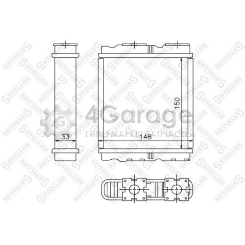 STELLOX 1035077SX Теплообменник отопление салона