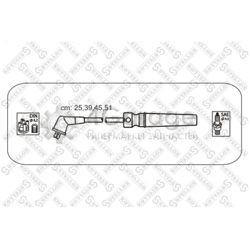 STELLOX 1038570SX Комплект проводов зажигания