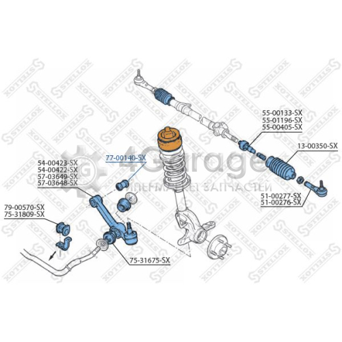 STELLOX 7700140SX Подвеска рычаг независимой подвески колеса