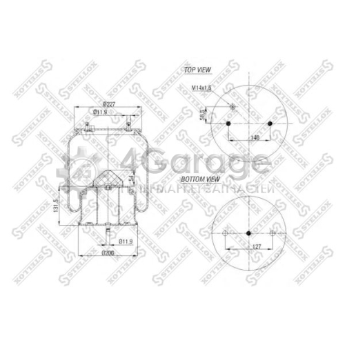 STELLOX 8400146SX Кожух пневматической рессоры