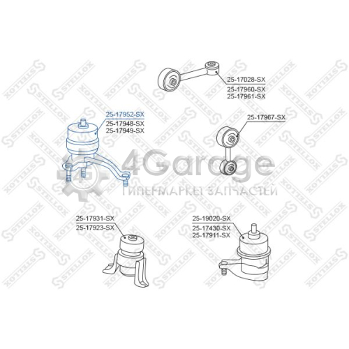 STELLOX 2517952SX Подвеска двигатель