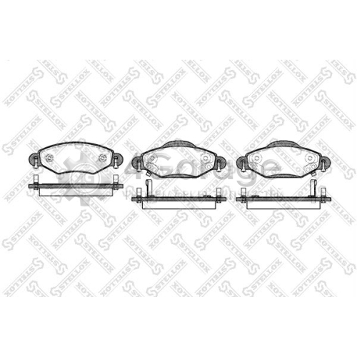 STELLOX 989002SX Комплект тормозных колодок дисковый тормоз