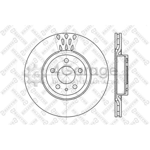 STELLOX 60209925VSX Тормозной диск