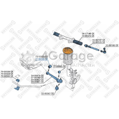 STELLOX 7700145SX Подвеска рычаг независимой подвески колеса