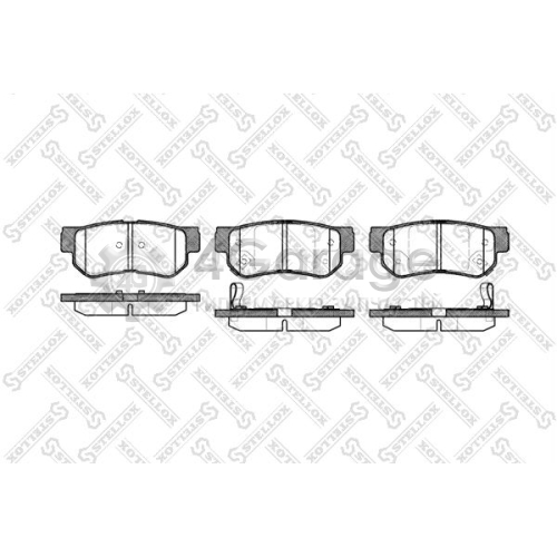 STELLOX 757002BSX Комплект тормозных колодок дисковый тормоз