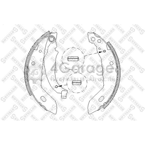 STELLOX 094100SX Комплект тормозных колодок